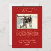 Foto Collage Familie Kerst Flat Vakantie Kaart (Achterkant)