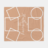 Foto Collage Familie Memories Boho Modern Stijlvol Fleece Deken (Voorkant (Horizontaal))