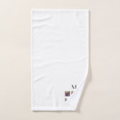 Foto collage familienaam initiaal sjabloon bad to bad handdoek (Handdoek)