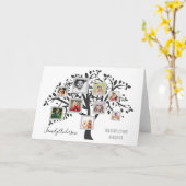 Foto Collage Familiestamboom Sjabloon Persoonlijk (Gele Bloem)