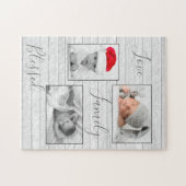 Foto Collage Family Love Blessed Keepslag Puzzle Legpuzzel (Horizontaal)