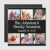 Foto Collage Family Reunion Persoonlijk Zwart (Voorkant / Achterkant)