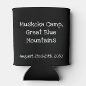 Foto Collage Family Reunion Persoonlijk Zwart Blikjeskoeler (Achterkant)