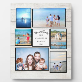 Foto Collage Family Rustic We zijn familie Fotoplaat