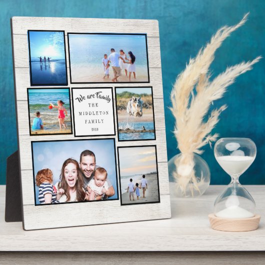 Foto Collage Family Rustic We zijn familie Fotoplaat (Zijkant)