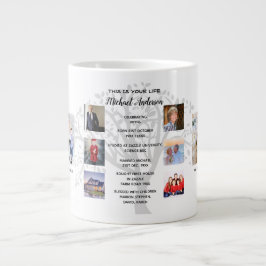 FOTO COLLAGE Family Tree Birthday Mijlpalen Gift Grote Koffiekop