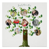 Foto Collage Family Tree Parents Grandparent Gift Poster (Voorkant)