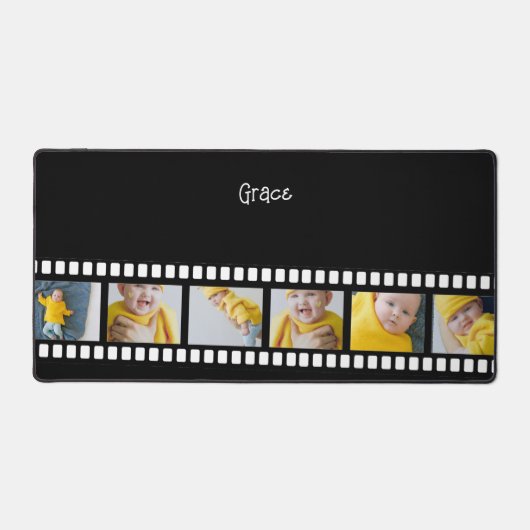 Foto Collage Film Strip - Aangepast, op maat Bureaumat (Voorkant)