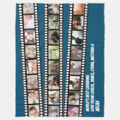 Foto Collage Film Strip - Aangepast, op maat Fleece Deken (Voorkant)