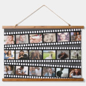 Foto Collage Film Strip - Aangepast, op maat Hangend Wandkleed (Voorkant)