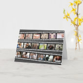 Foto Collage Film Strip - Aangepast, op maat Kaart (Gele Bloem)