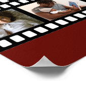 Foto Collage Film Strip - Aangepast, op maat Poster (Hoek)