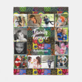 Foto Collage Fleece Blanket - Patchwork Pattern (Voorkant)