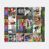 Foto Collage Fleece Blanket - Patchwork Pattern (Voorkant (Horizontaal))