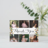 Foto Collage Floral Quince Dank u Briefkaart (Staand voorkant)
