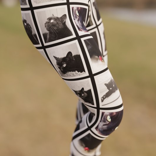 Foto Collage Framed Pet Afbeelding Leggings