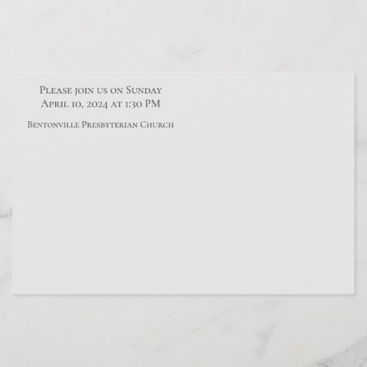 Foto Collage Funeral Flyer (Achterkant)