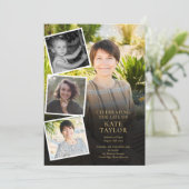 Foto-Collage Funeral Memorial Order of Service Programmakaart (Staand voorkant)