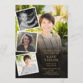 Foto-Collage Funeral Memorial Order of Service Programmakaart (Voorkant)