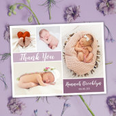 Foto collage geboorte aankondigingskaart