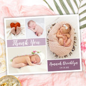 Foto collage geboorte aankondigingskaart