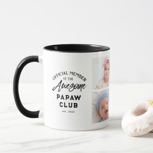 Foto Collage Geweldige PAPAW Mok (Met donut)