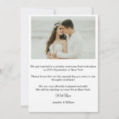 Foto Collage Gewoon huwelijksaankondiging Kaart (Achterkant)