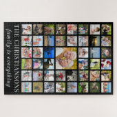 Foto Collage GEZIN IS ALLES Zwart Legpuzzel (Horizontaal)