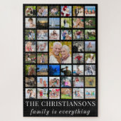 Foto Collage GEZIN IS ALLES Zwart Legpuzzel (Verticaal)