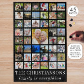 Foto Collage GEZIN IS ALLES Zwart Legpuzzel