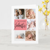 Foto Collage Godmoeder-voorstel Kaart (Gele Bloem)