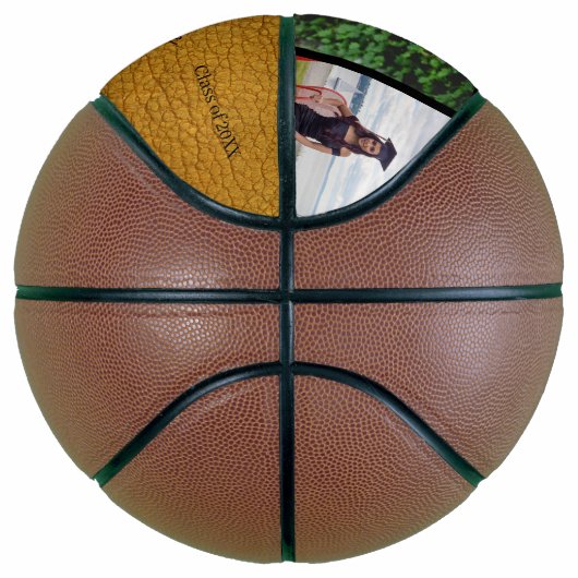 Foto: Collage Gold Leather Afstuderen Basketball Basketbal (Rechts)