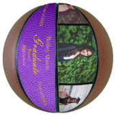 Foto: Collage Gold Paars Afstuderen Basketball Basketbal (Verticaal)