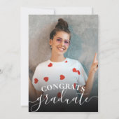 Foto Collage Graduation Party Burgundy 2022 Kaart (Achterkant)