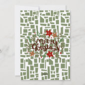 Foto Collage Groene Vakantie Kaart Vrolijk kerstfe (Achterkant)