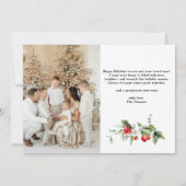 Foto Collage Handgeschreven Merry And Bright Kaart (Achterkant)