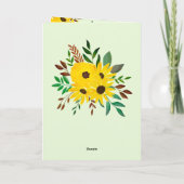 Foto Collage Happy Moederdag" Sunflower Kaart (Achterkant)