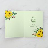 Foto Collage Happy Moederdag" Sunflower Kaart (Binnen)