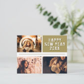 Foto Collage Happy New year 2023 Briefkaart (Staand voorkant)