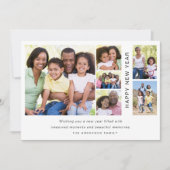 Foto Collage Happy Nieuwjaar Feestdagenkaart (Voorkant)