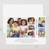 Foto Collage Happy Nieuwjaar Feestdagenkaart (Voorkant / Achterkant)