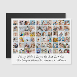 Foto Collage Happy Vaderdag Magnetic Kaart