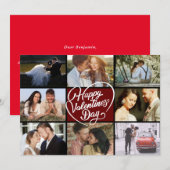 Foto Collage Happy Valentine's Day (Voorkant / Achterkant)