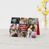 Foto Collage Happy Valentine's Day Kaart (Gele Bloem)