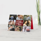 Foto Collage Happy Valentine's Day Kaart (Voorkant)