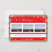 Foto collage Hartelijk dank voor kerstfeestdag Bedankkaart (Voorkant)