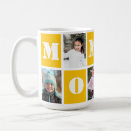 Foto Collage Heart Sunshine Yellow Moederdag Koffiemok