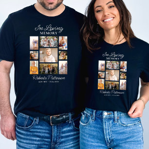 Foto Collage Herdenking Funeral Memorial  T-shirt