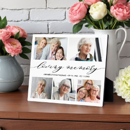 Foto-collage-herdenking Geschenk ter nagedachtenis Fotoplaat