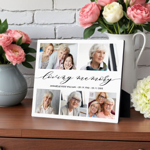 Foto-collage-herdenking Geschenk ter nagedachtenis Fotoplaat